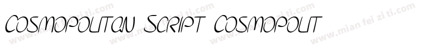 Cosmopolitan Script Cosmopolitan Sc字体转换